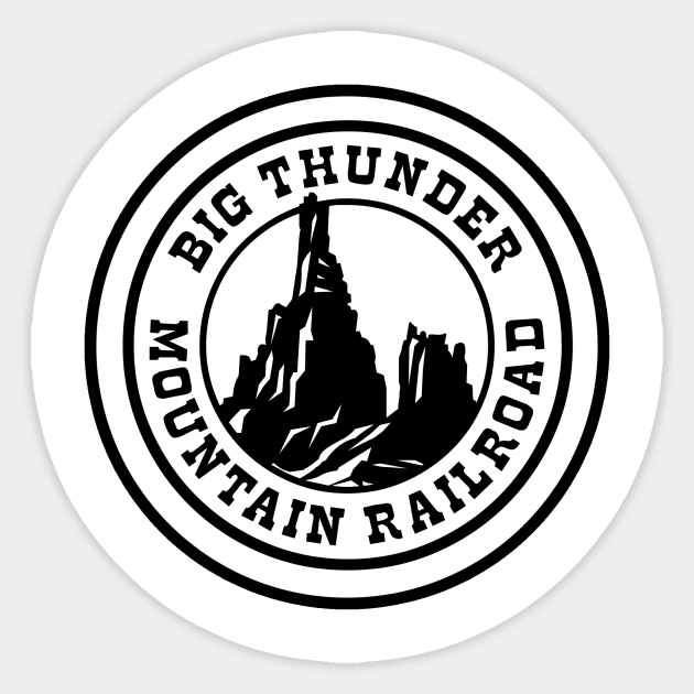 HeroThunderMountainWhite Sticker by WdwRetro